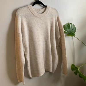 Cream/beige Urban Outfitters sweater, size M